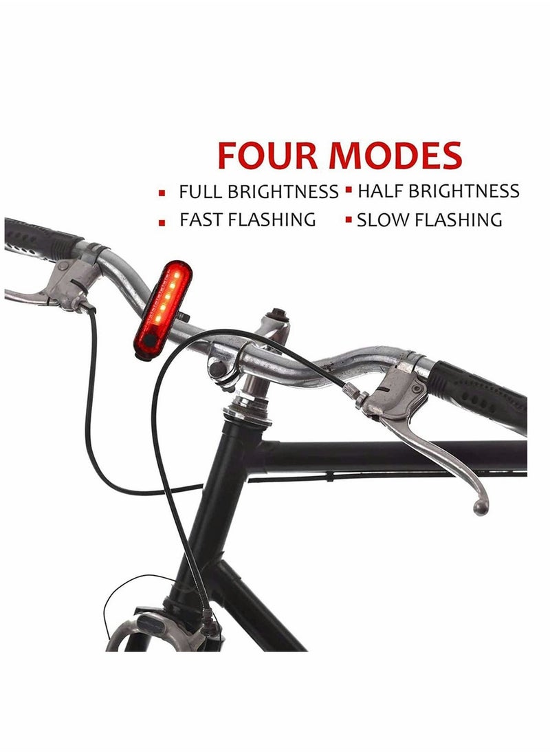 Y&D Bike Tail Light,USB Rechargeable Light Set, Rear and Front Waterproof Headlight Taillight, Auto On/Off Sensor, for...  - Image 2