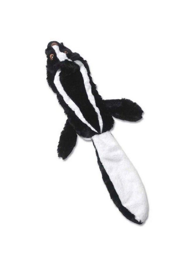 PetRageous PetRageous 91530 RoadRageous Skunk Plush Squeaker Dog Toy 22-Inch Long and Stuffless Body for Dogs of All Breeds, Black 