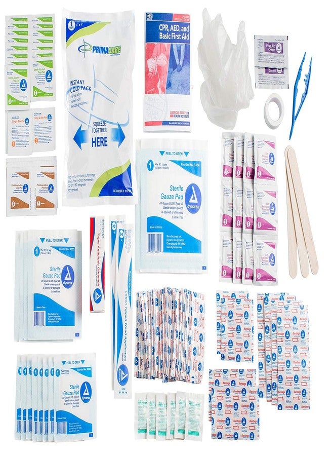 Primacare 25 Person Medium Emergency Preparedness First Aid Kit for Home, School and Office, Wall Mounted White - Image 2