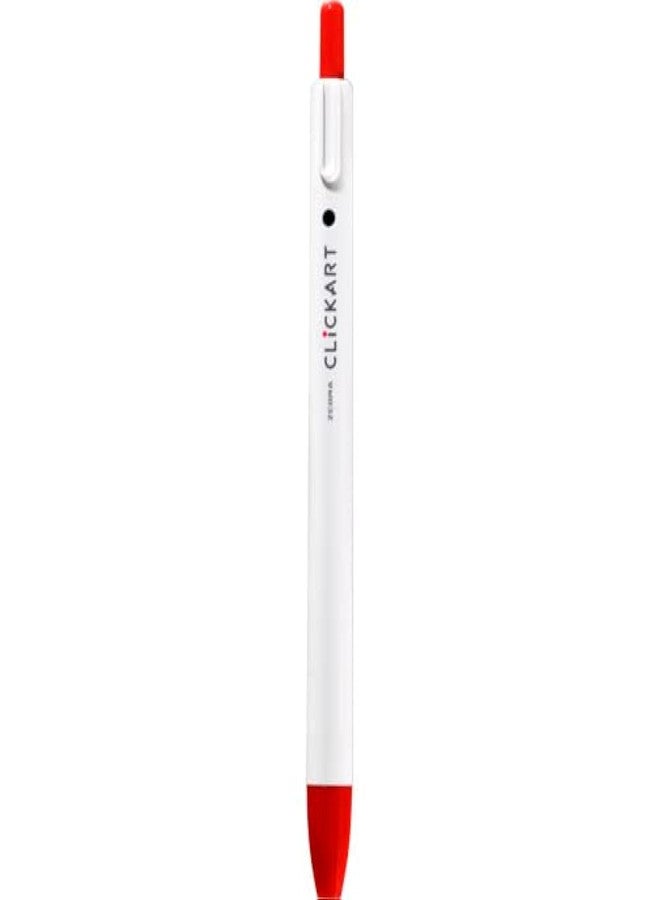 Zebra Technologies Zebra Knock Felt Pen, CLICKART, red - Image 1