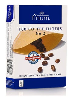 finum finum Coffee Filters No.2 Paper, Pack of 100, Brown 64/423.10.00  - Image 1