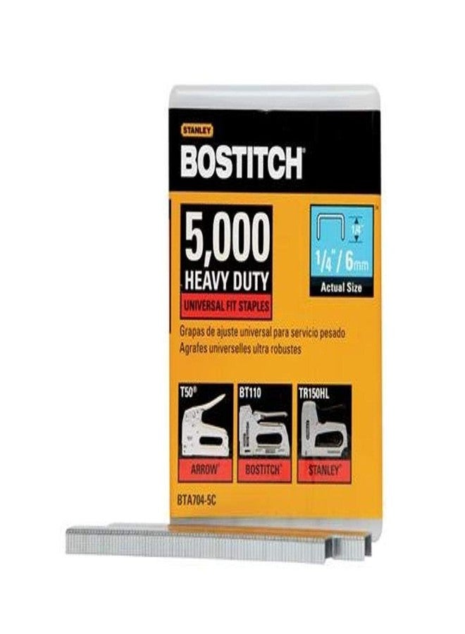 دبابيس BOSTITCH BTA704-5C شديدة التحمل للاستخدام المنزلي، 1/4 × 2/5 بوصة، عبوة من 5000 دبوس