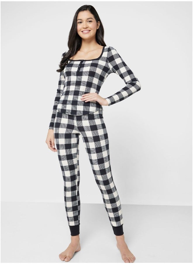La Senza Checkered Pyjama Top  - Image 4