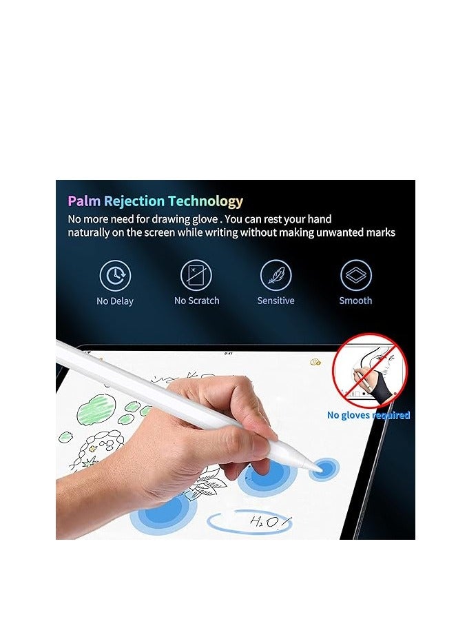 Stylus Pen for iPad 9th&10th Gen with Palm Rejection, Active Pencil Compatible with Apple iPad 10th/9th/8th/7th/6th Gen, iPad Air 5th/4th/3rd Gen,iPad Pro 11 & 12.9 inch, iPad Mini 6th/5th Gen  - Image 5