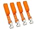 PowerTye 1in x 4ft Utility Lashing Strap Made in USA 150 lb Working Load Limit 450 lb Breaking Strength Orange 4Pack - Image 2