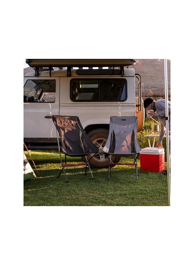 PROMASS Outdoor Chair, High Back, Ultra Lightweight, Camping Chair, Foldable, Compact, Backrest, Chair with Headrest, Fishing, Picnic, Hiking, - Image 2