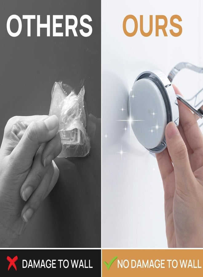LEVERLOC Soap Dish, Soap Bar Holder for Shower Suction Cup Wall Mounted, Stainless Steel No-Drilling Removable Waterproof Sponge Holder for Bathroom Bathtub Kitchen Sink, Keep Soap Dry, Silver - Image 3