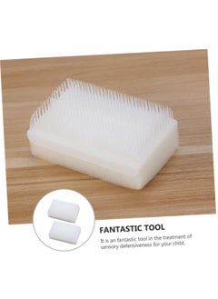 Oasisgalore 2 Pack Sensory Brushing Therapy Brushes, Adult & Newborn, White, for Deep Pressure & Soothing  - Image 3