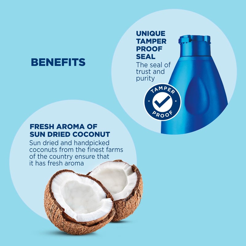 Parachute زيت جوز الهند باراشوت 1 لتر في جرة بلاستيكية - Image 4