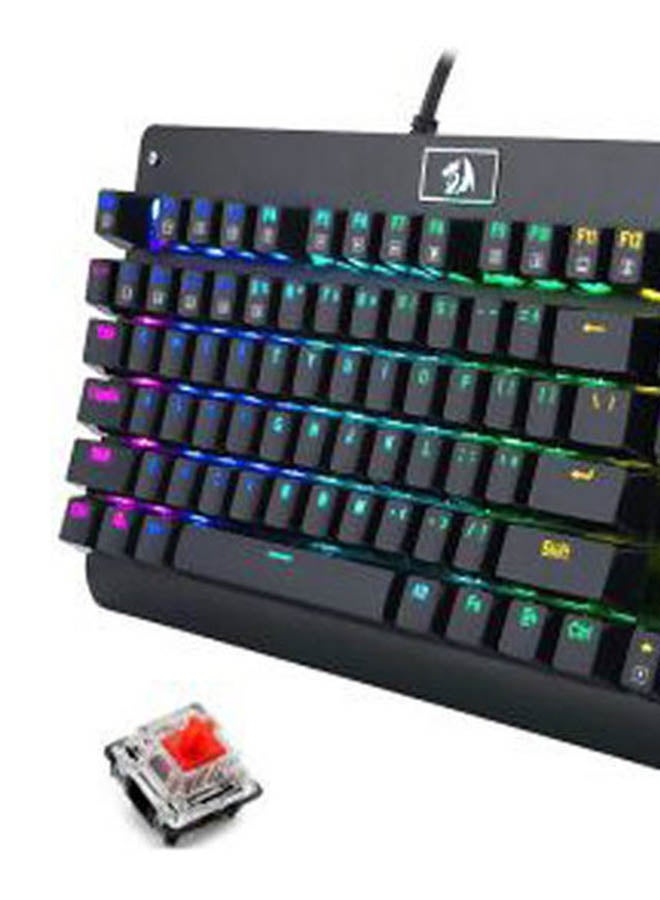 ريدراجون K624P ELISE PRO RGB 60% لاسلكي 2.4 جيجا هرتز / بلوتوث 5.0 / لوحة مفاتيح ميكانيكية للألعاب سلكية من النوع C - مفاتيح حمراء منخفضة المستوى (أسود) - Image 5
