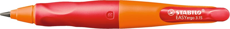 STABILO Ergonomic Mechanical Pencil EASYergo 3.15 - Right-Handed - Orange/Red + Sharpener - Image 2