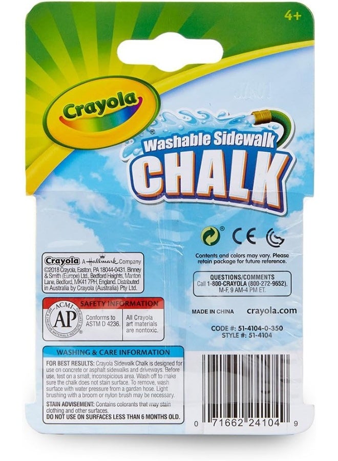 Crayola Washable Sidewalk Chalk, Multi color - 4 ACT - Image 4