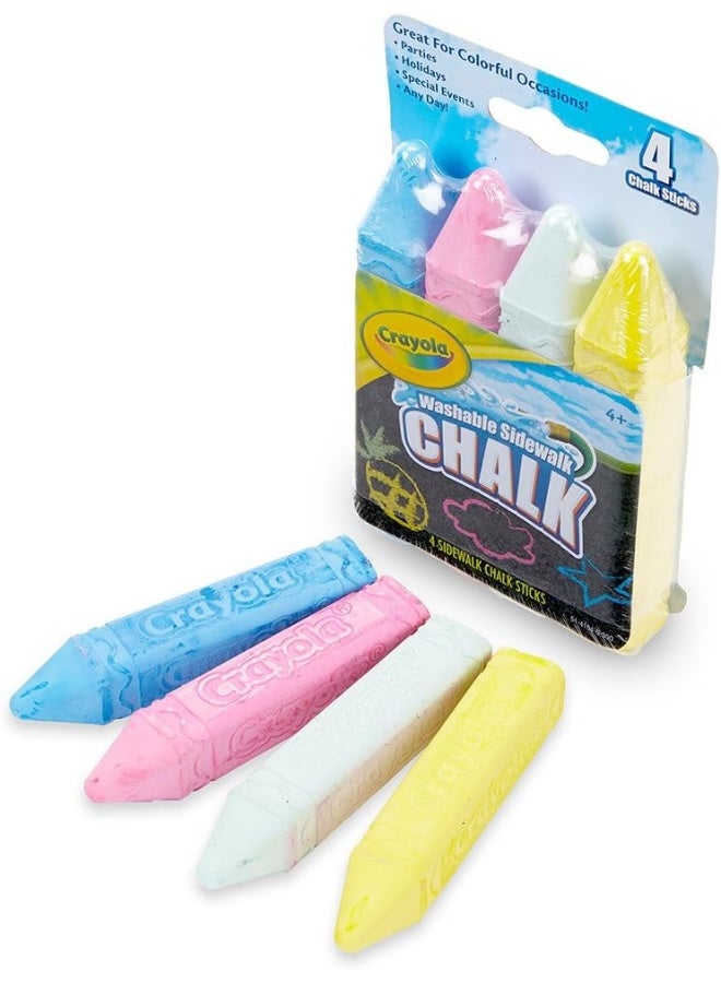 Crayola Washable Sidewalk Chalk, Multi color - 4 ACT - Image 3