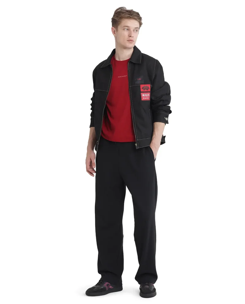 Men's Baggy Fit Drawstring Closure Trouser