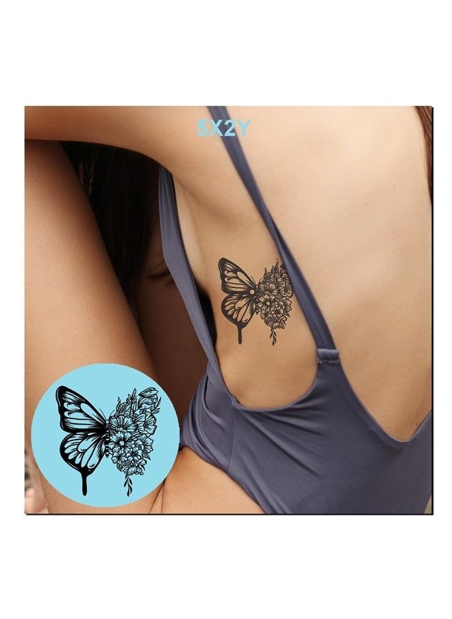 5X2Y - Tattoo Tech, Long Lasting Temporary Tattoos, Last 1-2 Weeks, Waterproof, Semi Permanent Tattoo, Realistic look, No Adhesive, No reflection (Butterfly) - Image 1