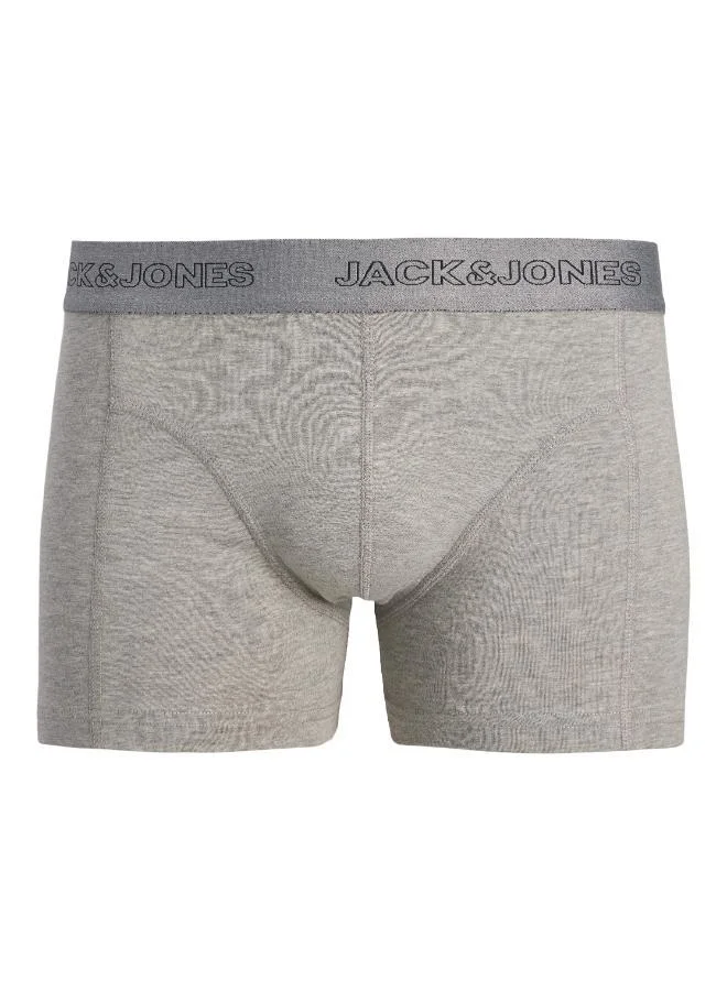 JACK & JONES  3 Pack Of Logo Trunks for Men | Best Price UAE