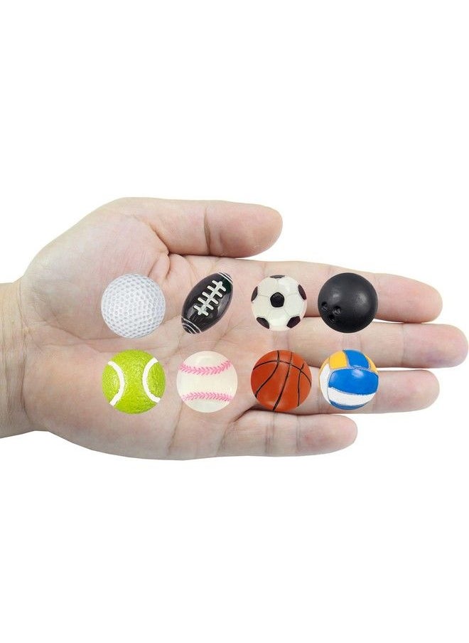 FUNSHOWCASE - Balls Cake Decorating Silicone Mold For Fondant Cupcake Topper Chocolate Candy Baking Epoxy Resin Casting Concrete Cement Plaster Craft 6 Cavities Mini - Image 1