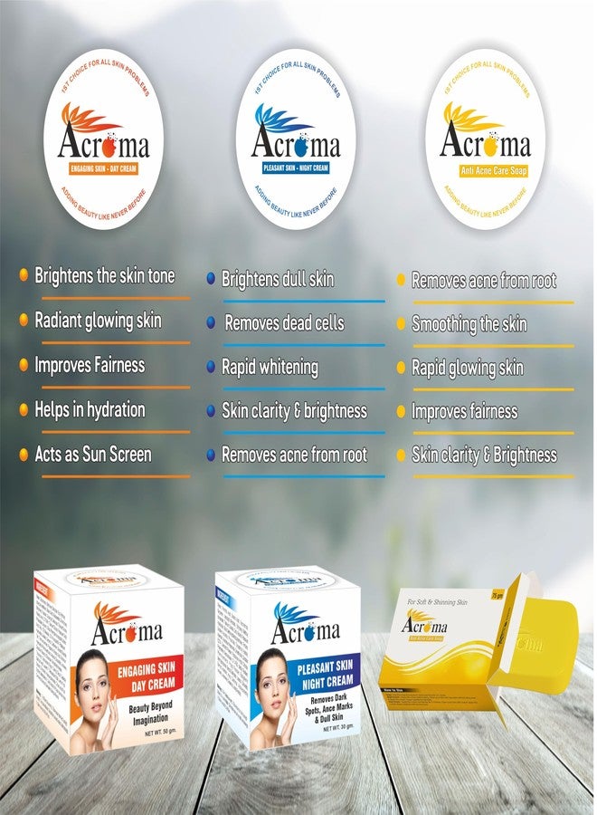 ACROMA ACNE SCARS REMOVAL CREAM (50+30+75 GM) # Recommended by All India Beautician Collaborative Practice (AIBCP) - Image 2