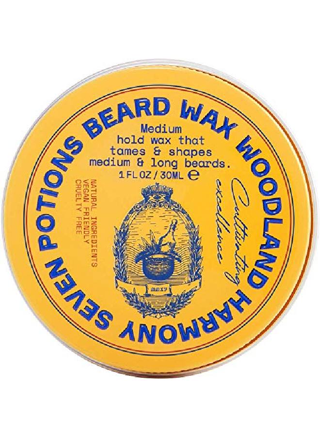 Seven Potions Beard Wax 1 Oz. Natural Beard Styling Wax For Medium Hold. Shape And Nourish Your Beard While Looking Natural. Doesn'T Make The Beard Stiff (Woodland Harmony) - Image 2