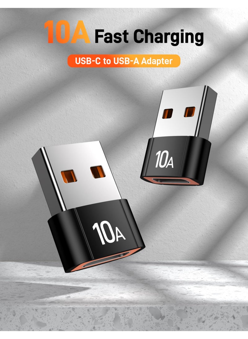 نيكور مجموعة محولات OTG مكونة من 6 قطع: من Type-C إلى USB للشحن السريع ونقل البيانات، متوافقة مع أجهزة Samsung وXiaomi وMacBook وأجهزة الكمبيوتر المحمولة والأجهزة اللوحية وغيرها. تتضمن: 3 محولات (USB ذكر إلى Type-C أنثى) و3 محولات (Type-C ذكر إلى USB أنثى). - Image 2