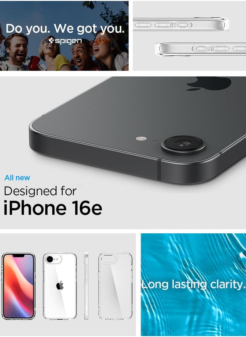 Spigen Ultra Hybrid iPhone 16e Case Cover (2025) - Crystal Clear  - Image 2