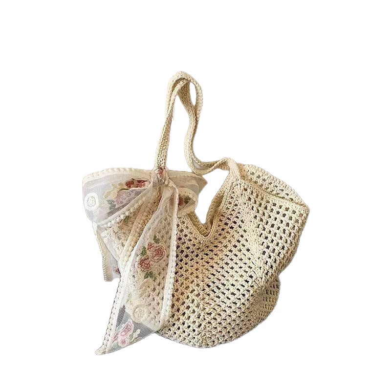 Handwoven Knit Tote Bag - Image 5