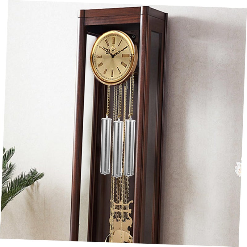 Silver Iron Floor Clock Weight Decor Wall Clock Mechanism DIY Ticking Movement 21X21X3 1CM - Image 3