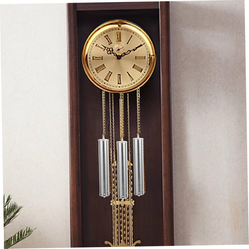 Silver Iron Floor Clock Weight Decor Wall Clock Mechanism DIY Ticking Movement 21X21X3 1CM - Image 5