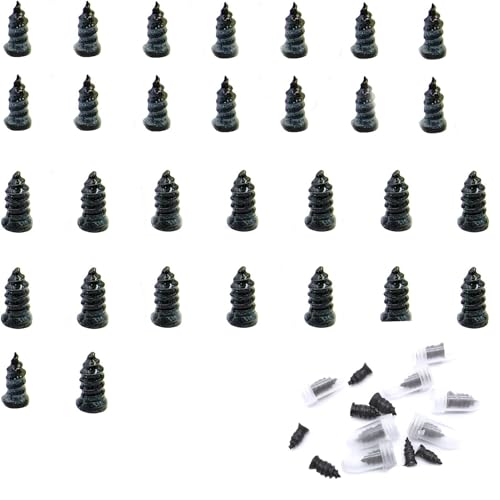 PINKJOY 30 Pcs Tire Repair Rubber Nail, Vacuum Tire Repair Kits Spiral Rubber Screws, Fast Self-Service Tool for Car, Truck, Motorcycle, Tractor Tire Puncture Repair - Image 1
