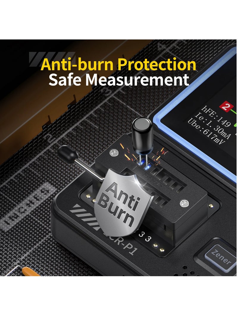 LCR-P1 Transistor Tester, Diode Triode Capacitor Resistance, LCR ESR Meter MOSFET NPN PNP SMD Multifunction Tester - Image 3