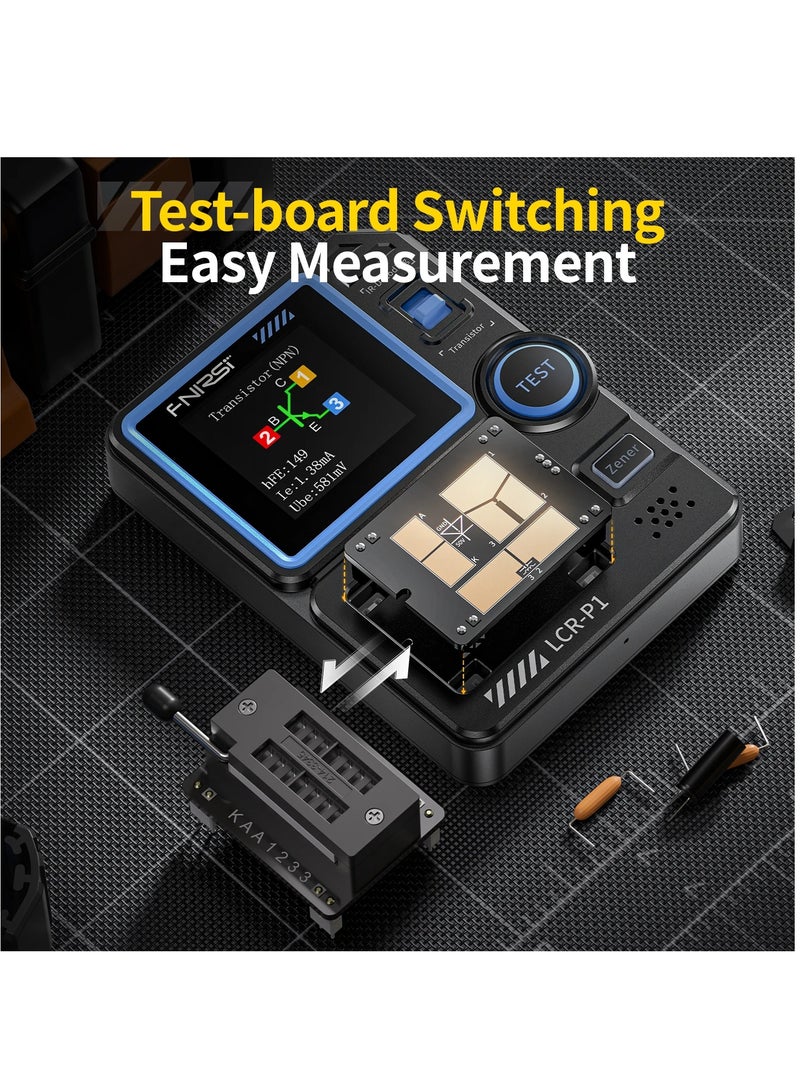 LCR-P1 Transistor Tester, Diode Triode Capacitor Resistance, LCR ESR Meter MOSFET NPN PNP SMD Multifunction Tester - Image 4