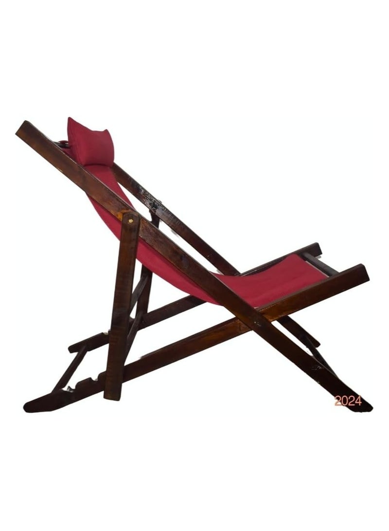 Beach or swimming pool chaise lounge made of beech wood by Egypt Antiques (3mm wood)