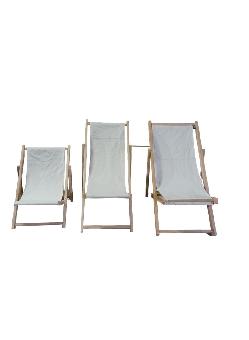 Beach or swimming pool chaise lounge made of beech wood by Egypt Antiques (3mm wood)