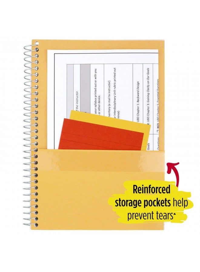 دفتر ملاحظات صغير بخمس نجوم، 5 مواضيع، ورق مقاس كلية، 180 ورقة، 9-1/2" × 6"، اللون قد يختلف، 1 عدد (06184)