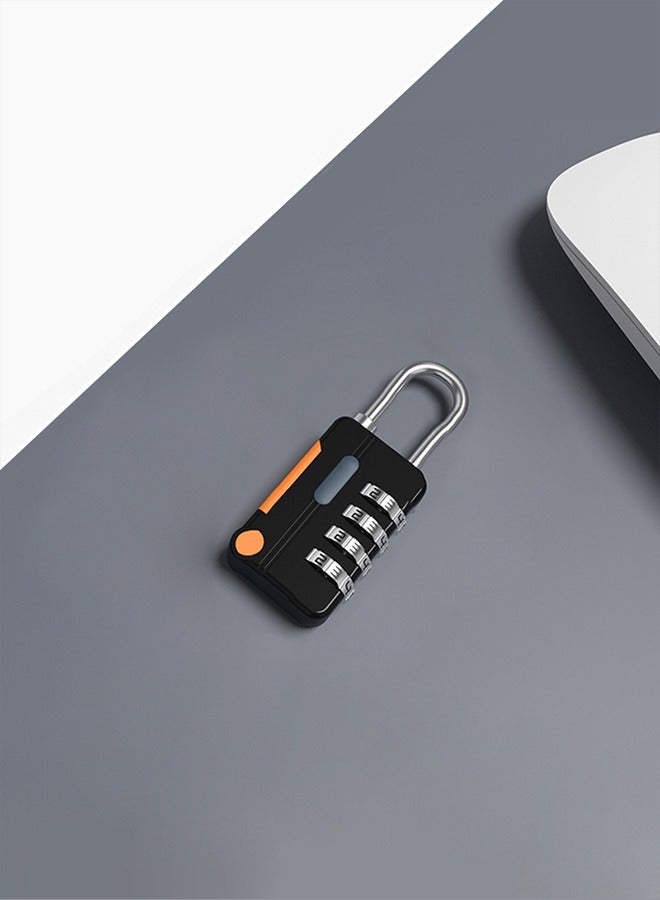 2 Pack Combination Lock 4 Digit Outdoor Waterproof Padlock Black - Image 3