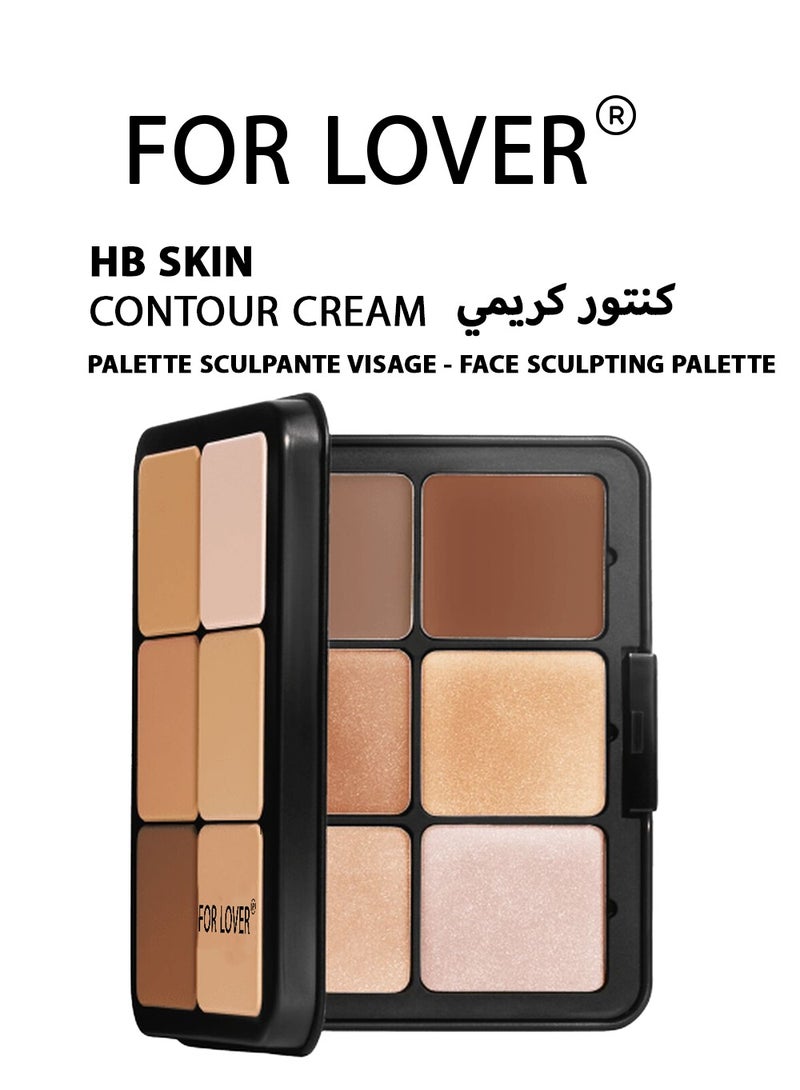 FOR LOVER HB Skin Contour Cream Palette – Face Sculpting Palette
