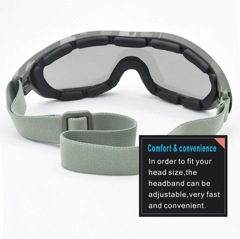 Viriber Motorcycle Goggles - UV Protective Outdoor Glasses, Dust-proof Combat Goggles - Image 5