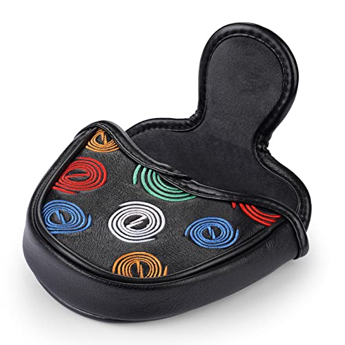 mytag Golf Mallet Putter Head Covers, Strong Protective Mallet Putter Headcover Magnetic for Odyssey Scotty Cameron Taylormade Black - Image 3