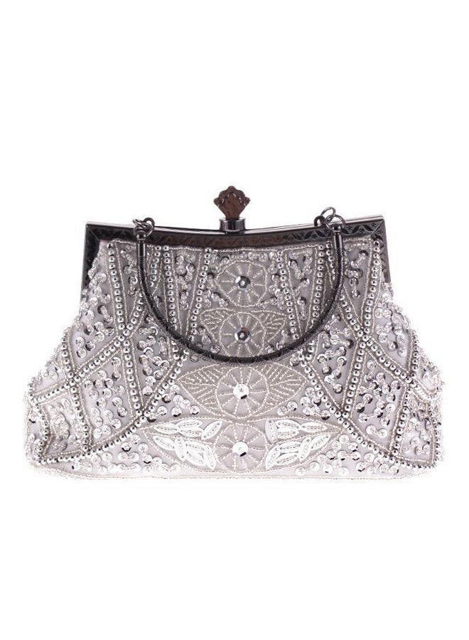 Handmade Beaded Embroidery Bag Prom Party Sequin Bag Evening Bag  - Image 2