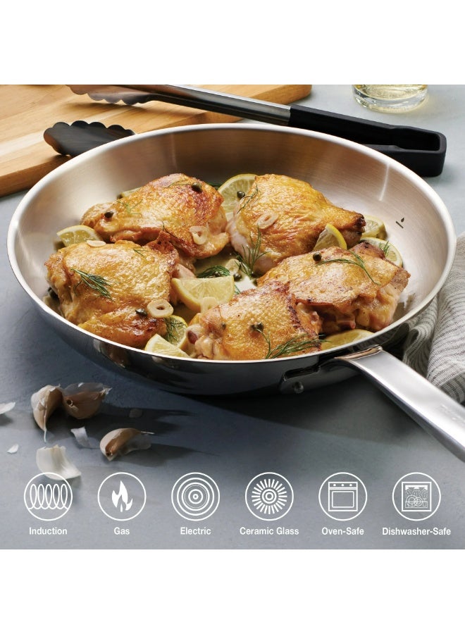 ترامونتينا منذ عام 1911، طقم أواني طهي تيمبو ثلاثي الطبقات من الفولاذ المقاوم للصدأ، 9 قطع، صنع في البرازيل 37240028 - Image 2