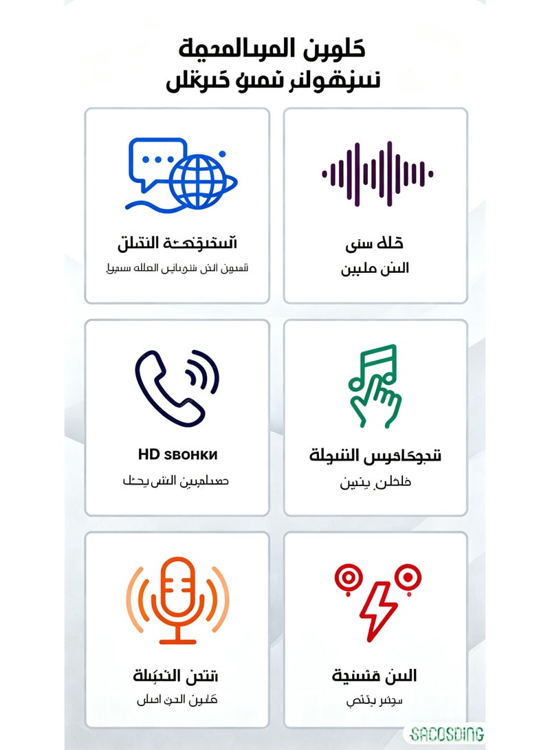نظارات ذكية بتقنية الذكاء الاصطناعي مع بلوتوث 5.4، ترجمة فورية وحماية مستقطبة من الأشعة فوق البنفسجية - Image 3