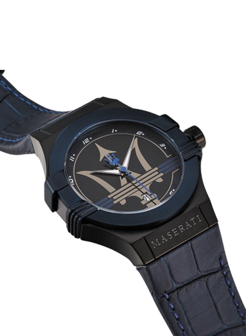 Men's Potenza Analog Quartz Blue Leather Watches R8851108007 - 42mm