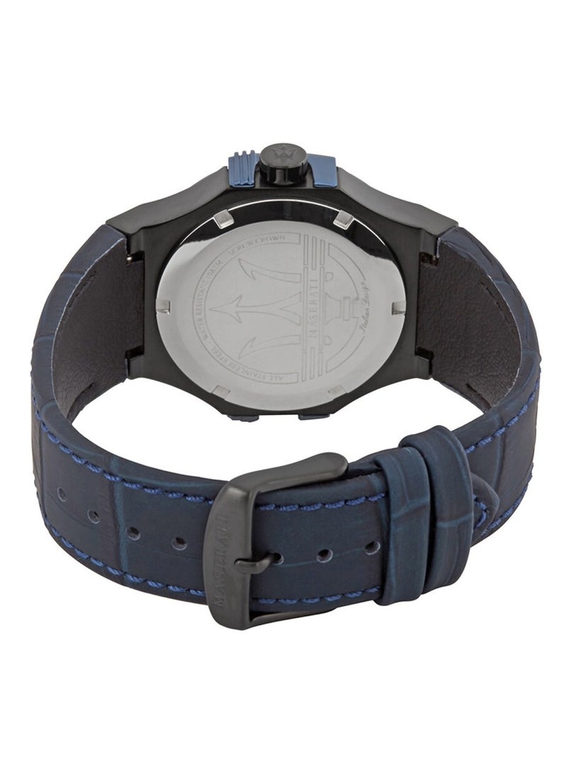 Men's Potenza Analog Quartz Blue Leather Watches R8851108007 - 42mm