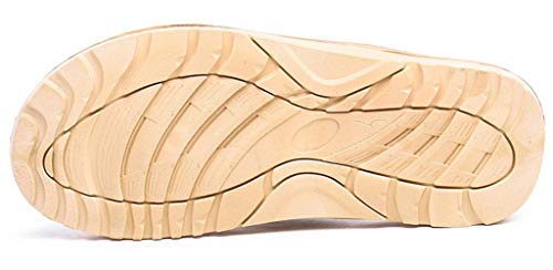Eagsouni Men's Women's Flip Flops Casual Comfort Thong Sandals Non-Slip Slippers for Beach Pink - Image 4