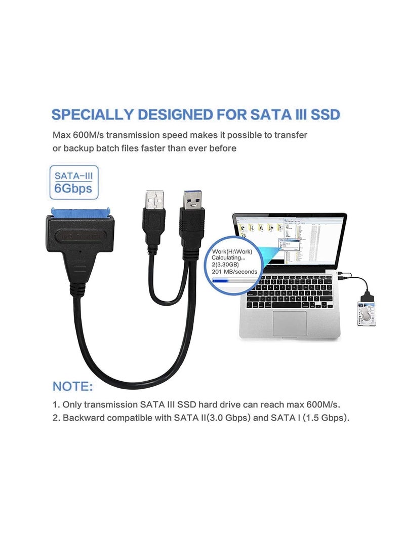 DIGI CORE USB 3.0 to SATA Series Male to Female Sata HDD SSD External Hard Drive Adapter Cable - Image 5