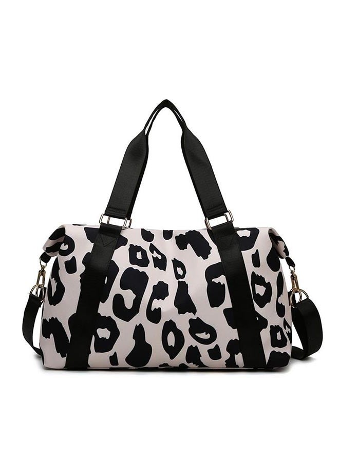 Large-capacity cow pattern travel boarding bag  light and simple fitness bag  - Image 1