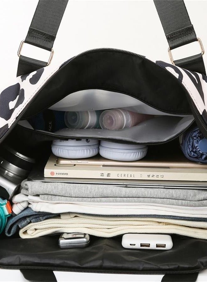 Large-capacity cow pattern travel boarding bag  light and simple fitness bag  - Image 4