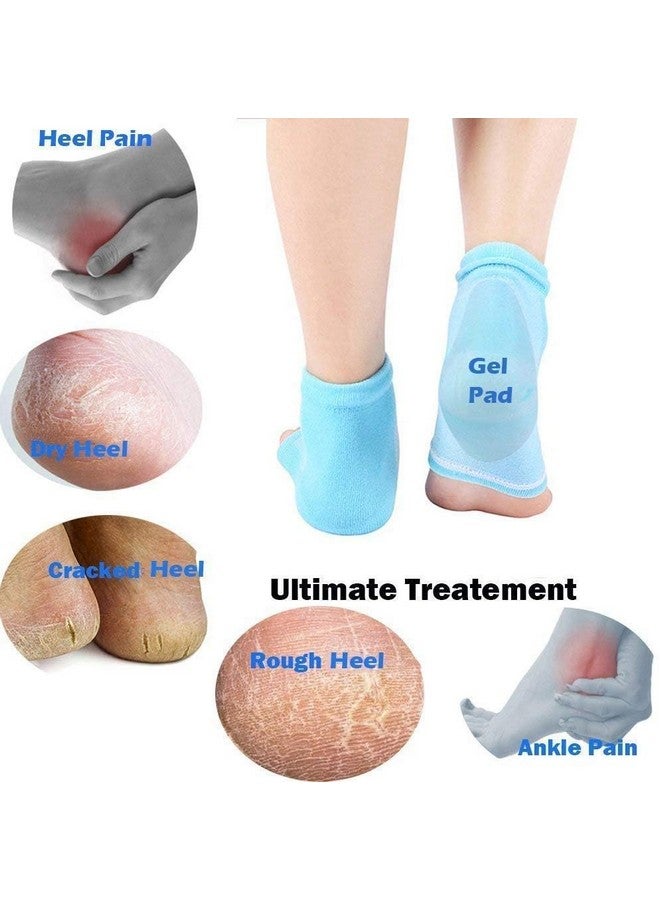 VIROLEP Heels Moisturizing Socks for Dry Cracked Heels Repair - Moisturizing Gel Heel Sleeves Open Toe Comfy Socks Day Night - Image 5