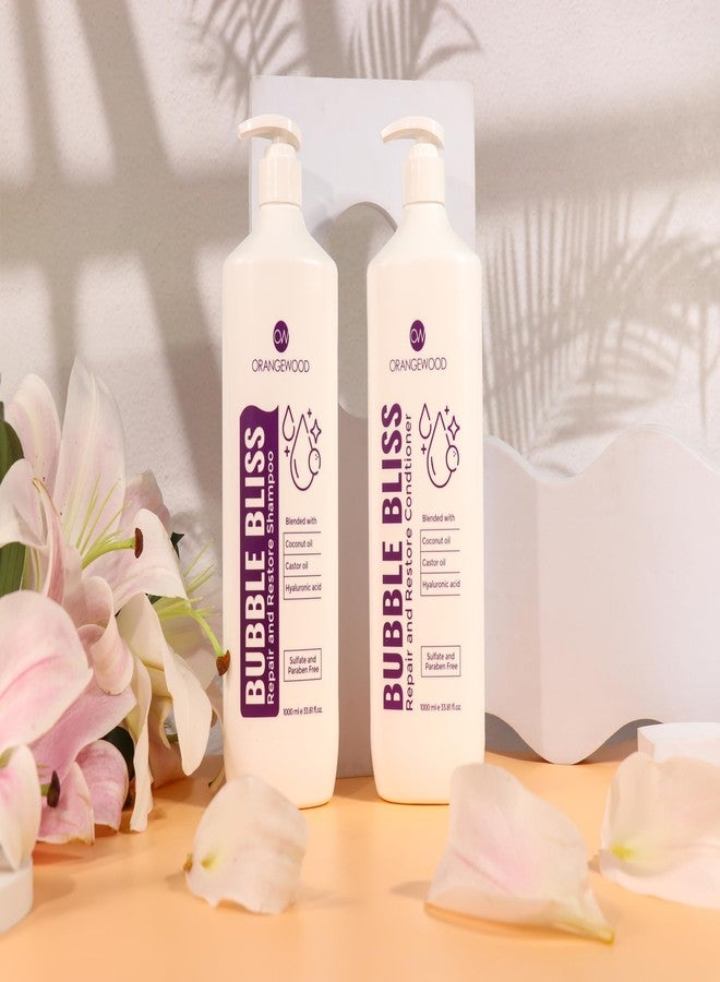Orangewood Bubble Bliss Repair and Restore Shampoo & Conditioner, Retains Hair Moisture Prevent Loss Of Intercellular Build Elasticity, For Men and Women(Imported), Combo Pack - 1000ml - Image 2