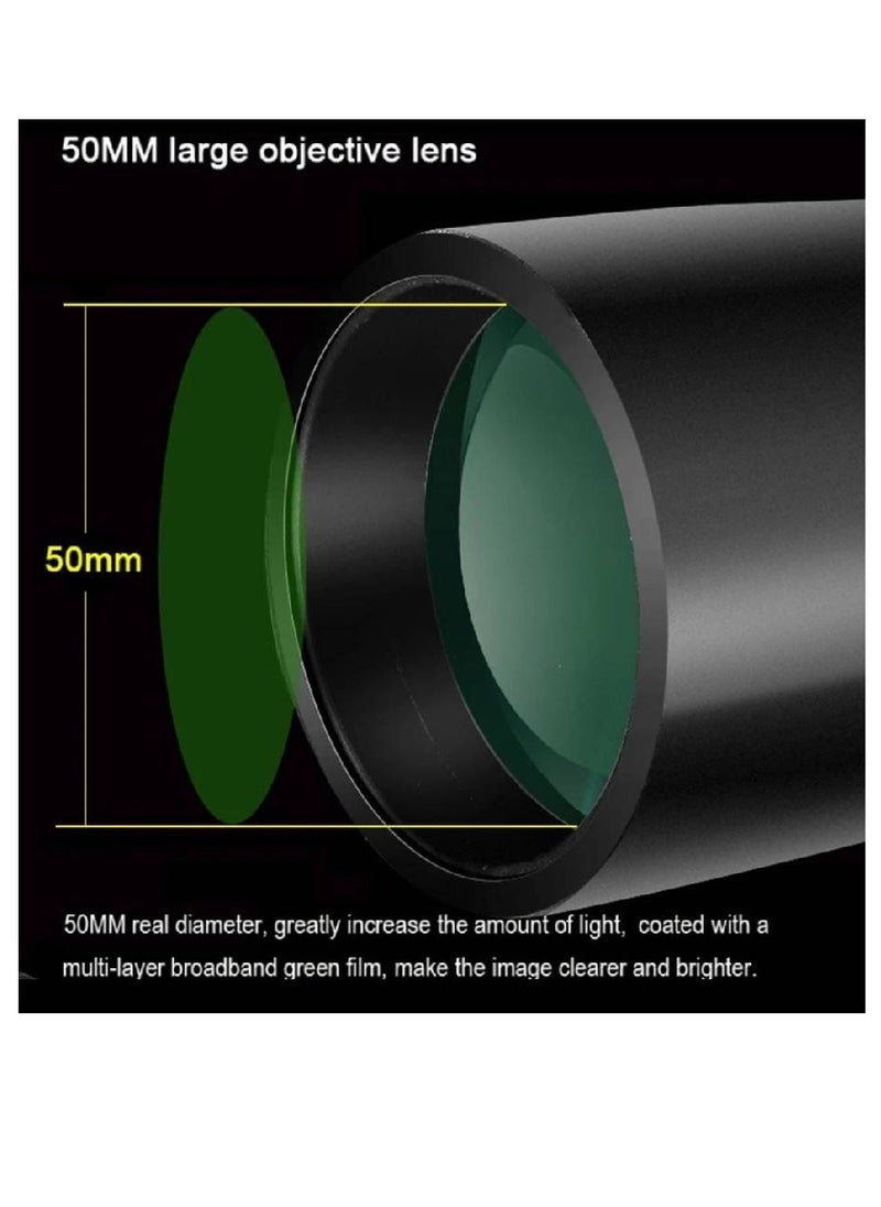 GENNEXT - Telescope Monocular Waterproof High Definition Telescope Spotting Scope Phone Photography Adapter For Bird Watching Scenery Black - Image 1